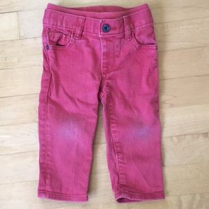 Baby Pull on Red Skinny Jeans - 6-12 mo